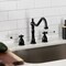 Kingston Brass Widespread Kitchen Faucet, Matte Black KB1790WLLLS - alternate 3